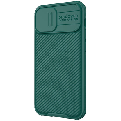 For iPhone 13 NILLKIN Black Mirror Pro Series Camshield Full Coverage Dust-proof Scratch Resistant Phone Case(Green) - iPhone 13 Cases by NILLKIN | Online Shopping UK | buy2fix