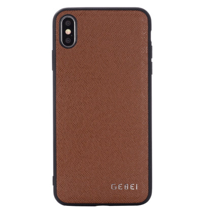 For iPhone 11 Pro Max GEBEI Full-coverage Shockproof Leather Protective Case(Brown) - iPhone 11 Pro Max Cases by GEBEI | Online Shopping UK | buy2fix
