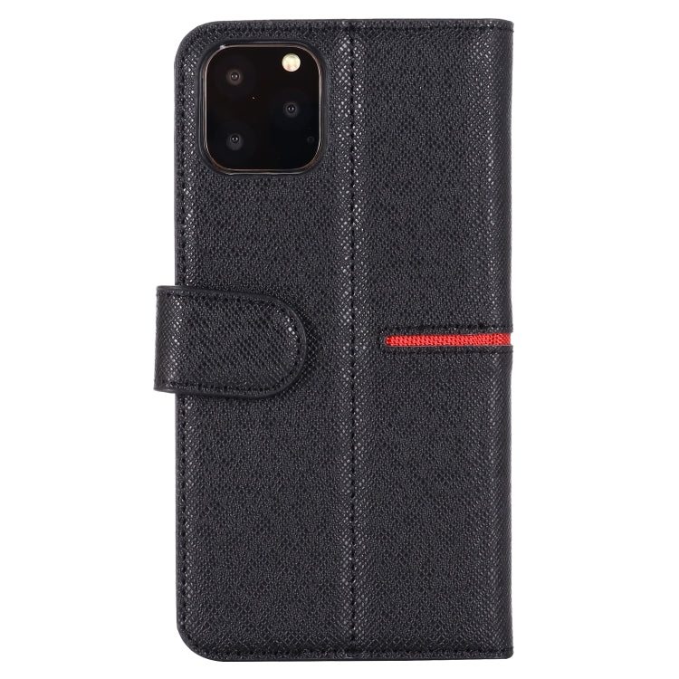 For iPhone 11 Pro GEBEI Top-grain Leather Horizontal Flip Protective Case with Holder & Card Slots & Wallet & Photo Frame(Black) - iPhone 11 Pro Cases by GEBEI | Online Shopping UK | buy2fix