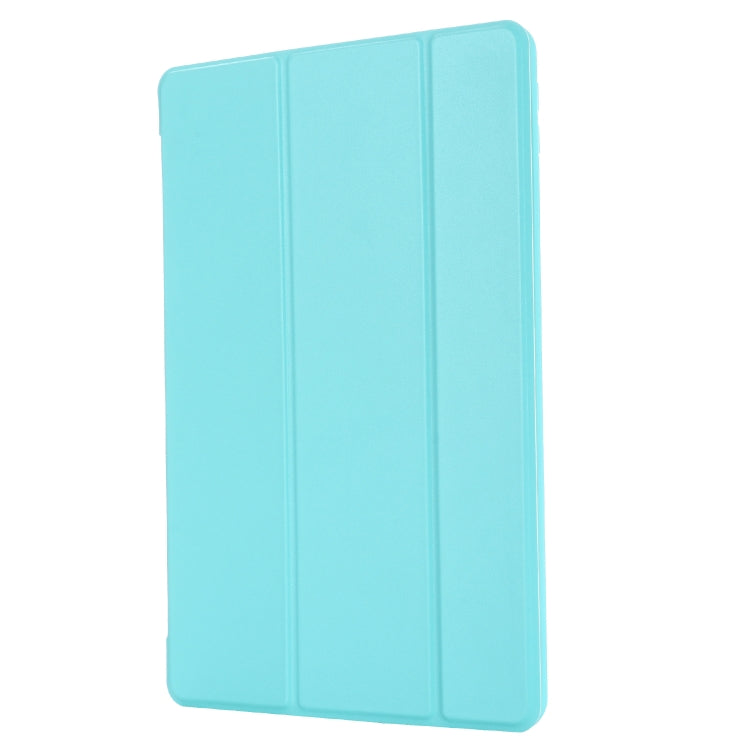 For iPad 10.2 2021 / 2020 / 2019 GEBEI Shockproof Horizontal Flip Leather Case with Three-folding Holder(Blue) - iPad 10.2 Cases by GEBEI | Online Shopping UK | buy2fix