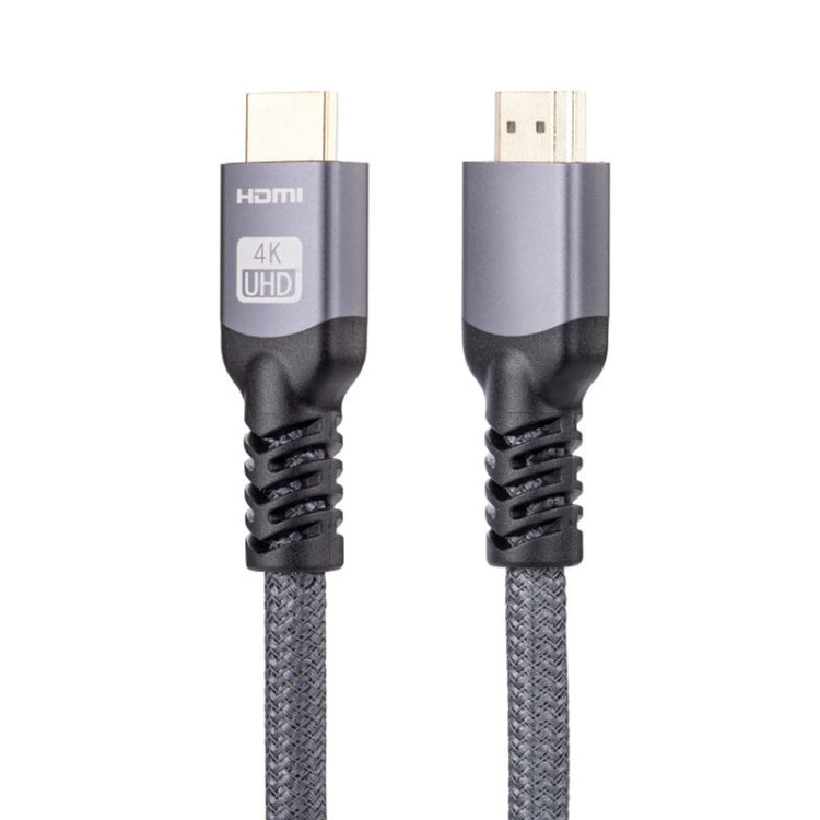 HDMI 2.0 Male to HDMI 2.0 Male 4K Ultra-HD Braided Adapter Cable, Cable Length:1m(Grey) - Cable by buy2fix | Online Shopping UK | buy2fix