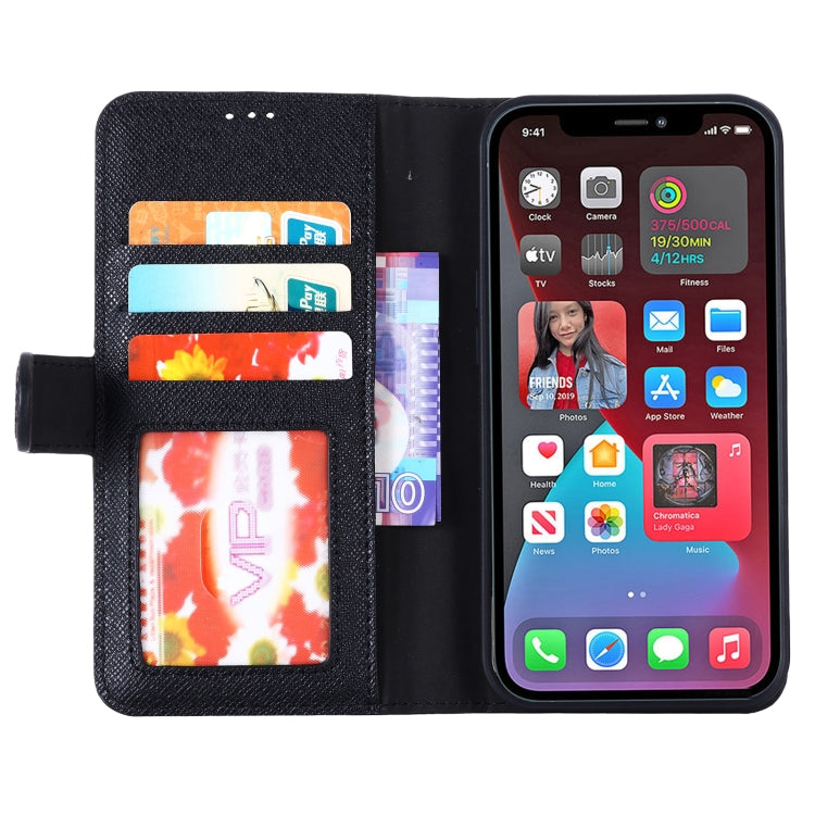 For iPhone 13 Pro GEBEI Top-grain Leather Horizontal Flip Protective Case with Holder & Card Slots & Wallet & Photo Frame (Black) - iPhone 13 Pro Cases by GEBEI | Online Shopping UK | buy2fix