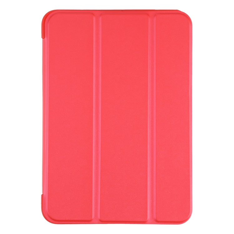 For iPad mini 6 GEBEI Shockproof Horizontal Flip Tablet Case with Three-folding Holder(Red) - iPad mini 6 Cases by GEBEI | Online Shopping UK | buy2fix