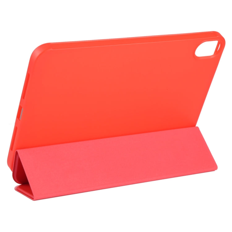 For iPad mini 6 GEBEI Shockproof Horizontal Flip Tablet Case with Three-folding Holder(Red) - iPad mini 6 Cases by GEBEI | Online Shopping UK | buy2fix