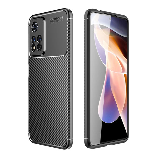 For Xiaomi Redmi Note 11 Pro Carbon Fiber Texture Shockproof TPU Phone Case(Black) - Xiaomi Accessories by buy2fix | Online Shopping UK | buy2fix