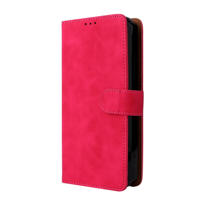 For Oukitel WP15 5G Solid Color Skin Feel Magnetic Buckle Leather Phone Case(Rose Red) - More Brand by buy2fix | Online Shopping UK | buy2fix