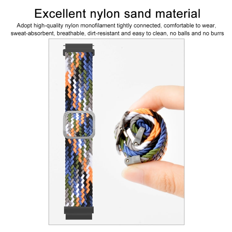 For Samsung Galaxy Watch4 40mm/44mm Nylon Braided Elasticity Watch Band(Black) - Watch Bands by buy2fix | Online Shopping UK | buy2fix