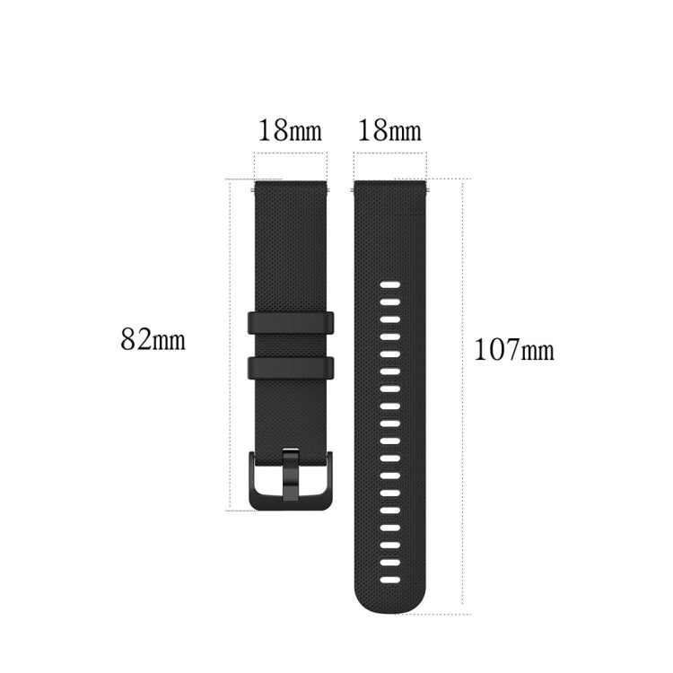 For Garmin Silicone Smart Watch Watch Band, Size:18mm Universal(Army Green) - Watch Bands by buy2fix | Online Shopping UK | buy2fix