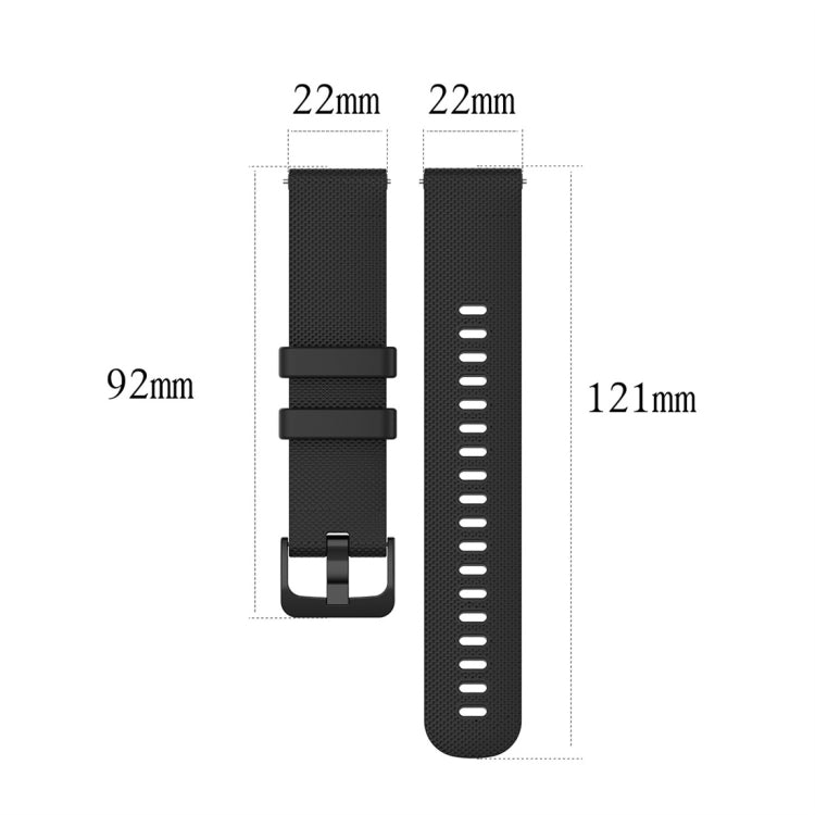 For Garmin Silicone Smart Watch Watch Band, Size:22mm Universal(Wine Red) - Watch Bands by buy2fix | Online Shopping UK | buy2fix