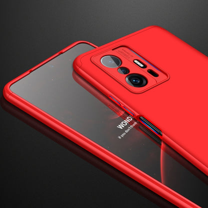 For Xiaomi Mi 11T GKK Three Stage Splicing Full Coverage PC Phone Case(Red) - Xiaomi Cases by GKK | Online Shopping UK | buy2fix