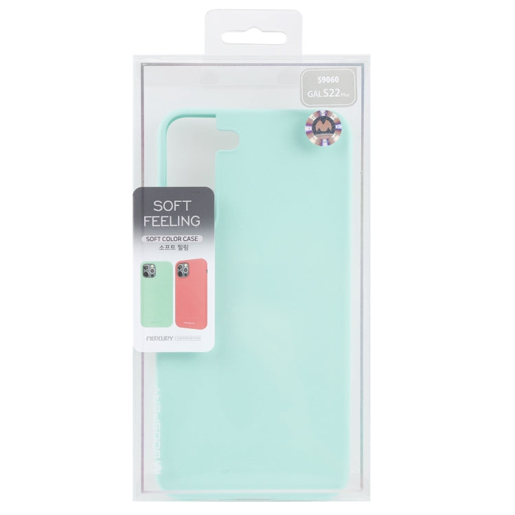 For Samsung Galaxy S22+ 5G GOOSPERY SOFT FEELING Liquid TPU Soft Case(Mint Green) - Samsung Accessories by GOOSPERY | Online Shopping UK | buy2fix