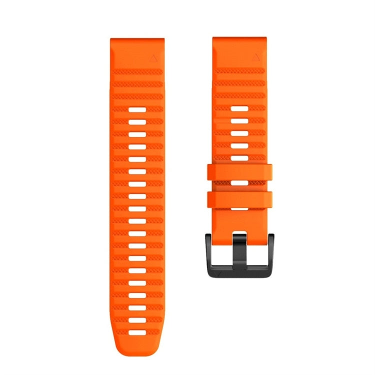 For Garmin Fenix 7 Silicone Watch Band(Orange) - Smart Wear by buy2fix | Online Shopping UK | buy2fix