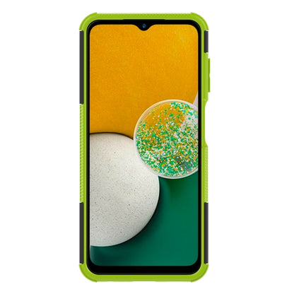 For Samsung Galaxy A13 4G Tire Texture Shockproof TPU+PC Phone Case with Holder(Green) - Samsung Accessories by buy2fix | Online Shopping UK | buy2fix