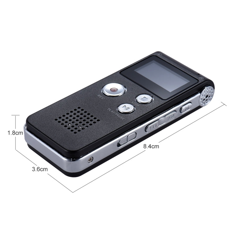 SK-012 16GB USB Dictaphone Digital Audio Voice Recorder with WAV MP3 Player VAR Function(Black) - Consumer Electronics by buy2fix | Online Shopping UK | buy2fix