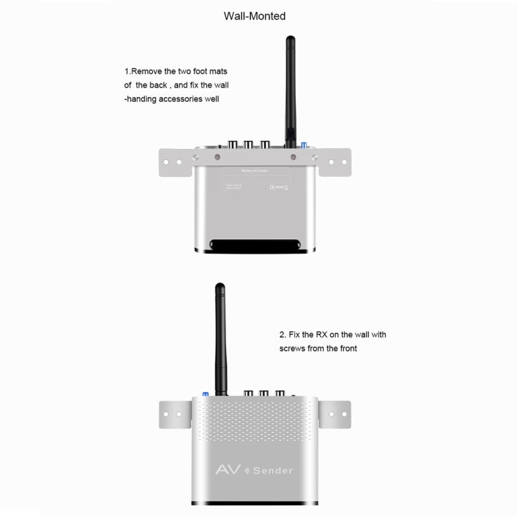 Measy AV530-2 5.8GHz Wireless Audio / Video Transmitter + 2 Receiver, Transmission Distance: 300m, AU Plug - Consumer Electronics by Measy | Online Shopping UK | buy2fix