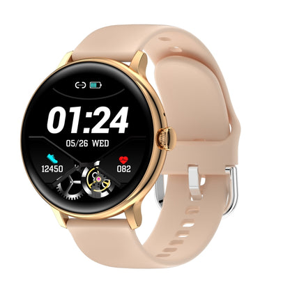 Q71 Pro 1.28 inch TFT Screen Silicone Strap Smart Watch, Support Bluetooth Call / Menstrual Cycle Reminder(Rose Gold) - Smart Wear by buy2fix | Online Shopping UK | buy2fix