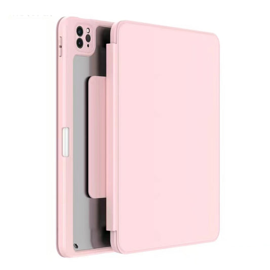 For iPad Pro 12.9 2022 / 2021 / 2020 / 2018 Mutural Jianshang Series Tablet Leather Smart Case(Pink) - iPad Pro 12.9 (2022/2021) Cases by Mutural | Online Shopping UK | buy2fix