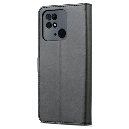 For Xiaomi Redmi 10C / Redmi 10 India AZNS Skin Feel Calf Texture Flip Leather Phone Case(Black) - Xiaomi Cases by AZNS | Online Shopping UK | buy2fix