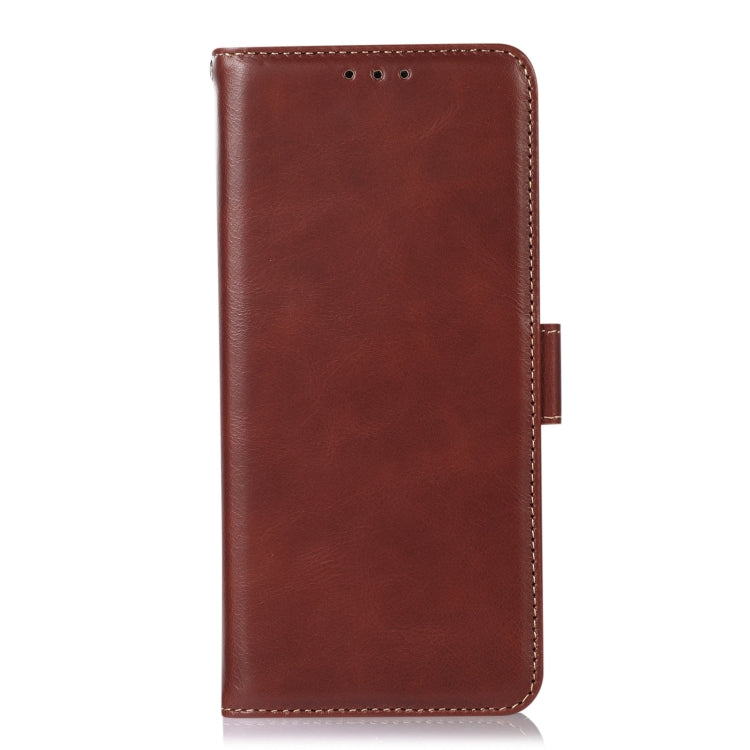 For Samsung Galaxy Xcover6 Pro Crazy Horse Top Layer Cowhide Leather Phone Case(Brown) - Galaxy Phone Cases by buy2fix | Online Shopping UK | buy2fix