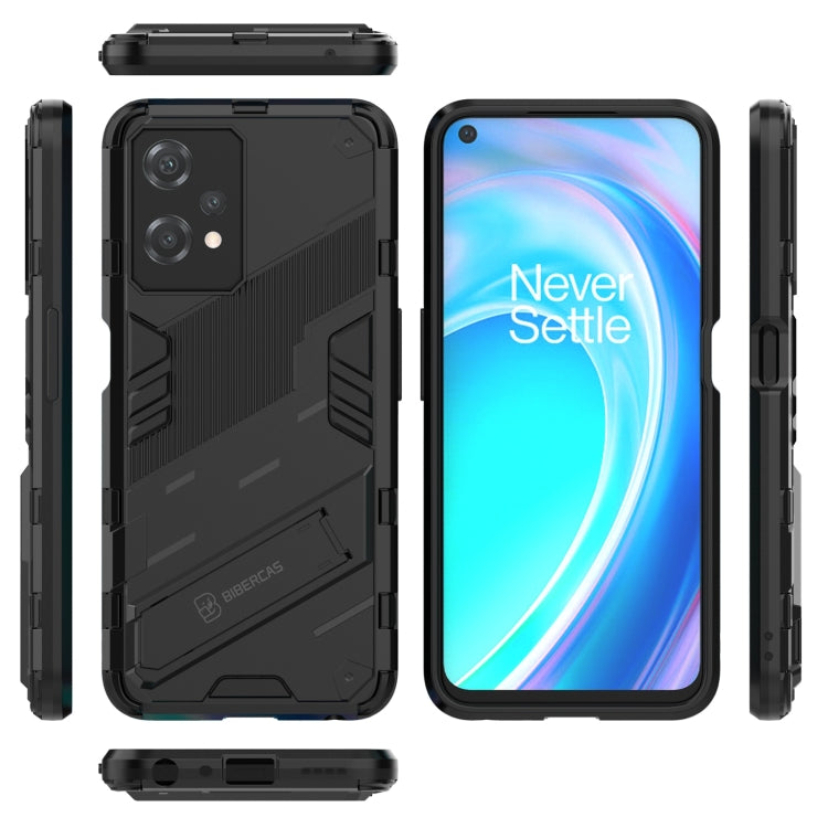 For OnePlus Nord CE 2 Lite 5G/Realme 9 Pro Punk Armor 2 in 1 Shockproof Phone Case with Invisible Holder(Black) - OnePlus Cases by buy2fix | Online Shopping UK | buy2fix