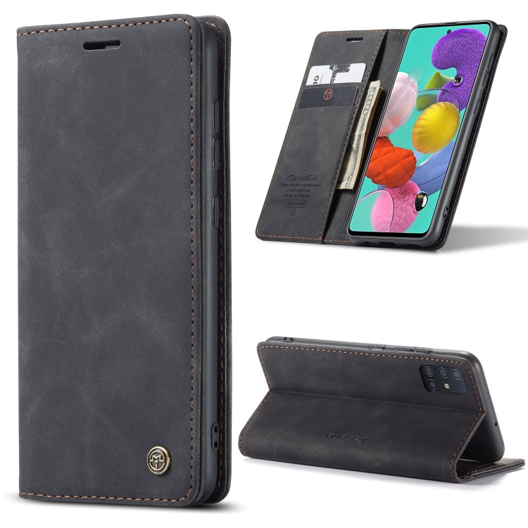 For Galaxy A51 CaseMe Multifunctional Horizontal Flip Leather Case, with Card Slot & Holder & Wallet(Black) - Galaxy Phone Cases by CaseMe | Online Shopping UK | buy2fix