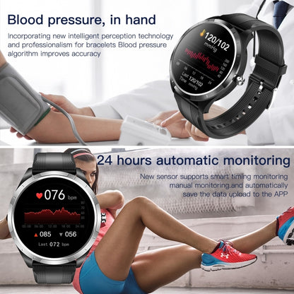 X3 1.3 inch TFT Color Screen Chest Sticker Smart Watch, Support ECG/Heart Rate Monitoring, Style:Brown Leather Watch Band(Black) - Smart Wear by buy2fix | Online Shopping UK | buy2fix