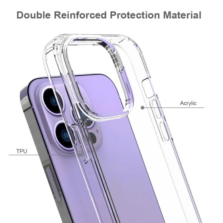 For iPhone 14 Pro Shockproof Scratchproof TPU + Acrylic Phone Case (Transparent) - iPhone 14 Pro Cases by buy2fix | Online Shopping UK | buy2fix