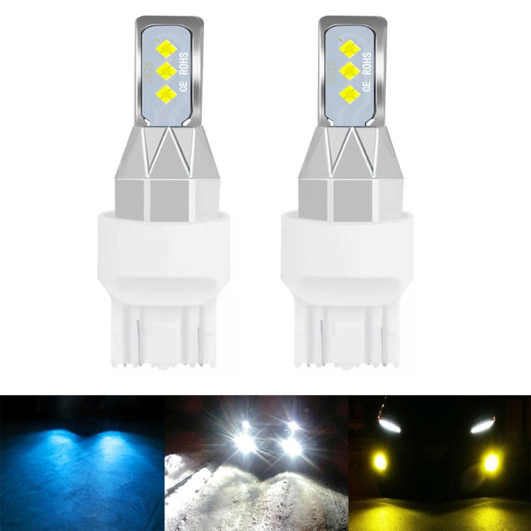 1 Pair 7440 DC 12V-24V 12W 1800LM Car LED Fog Light(White Light) - In Car by buy2fix | Online Shopping UK | buy2fix