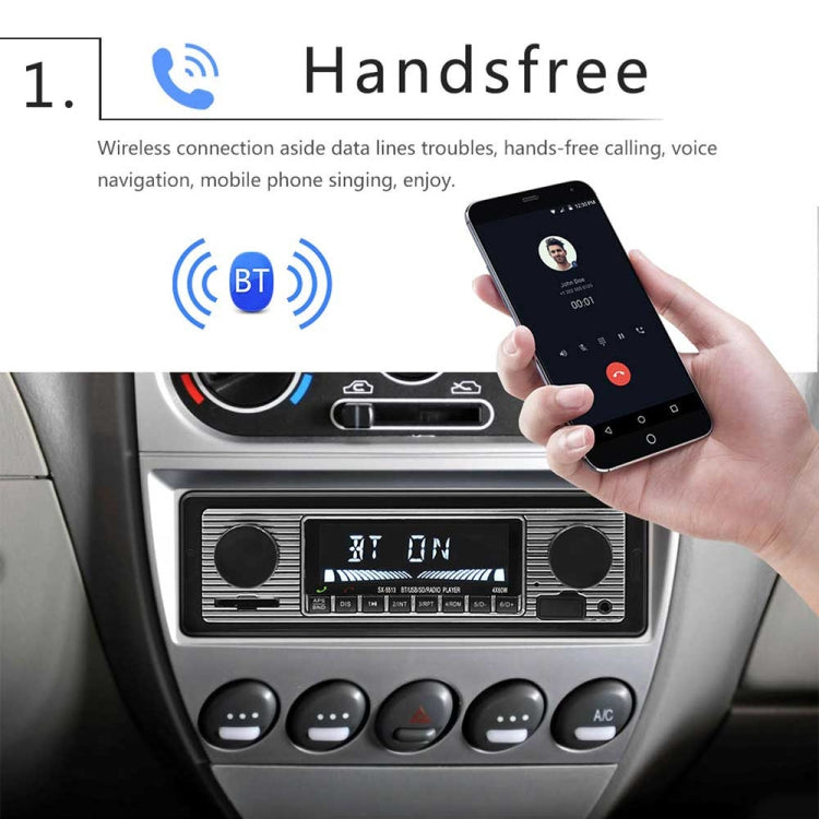 SX-5513 Car LCD Bluetooth 12V MP3 Player, Support FM / TF / U Disk - In Car by buy2fix | Online Shopping UK | buy2fix