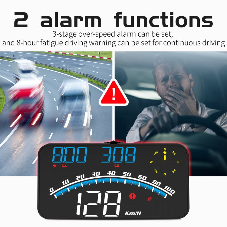 G10 5.5 inch Car HUD GPS Head Up Display Speedometer Odometer LED Windscreen Projector - In Car by buy2fix | Online Shopping UK | buy2fix