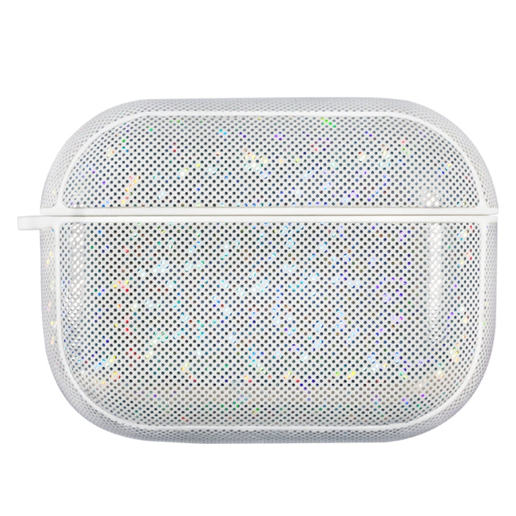 NIILLKIN Anti-fall PU + TPU Shining Protection Glitter Case for AirPods Pro(White) - For AirPods Pro by NILLKIN | Online Shopping UK | buy2fix