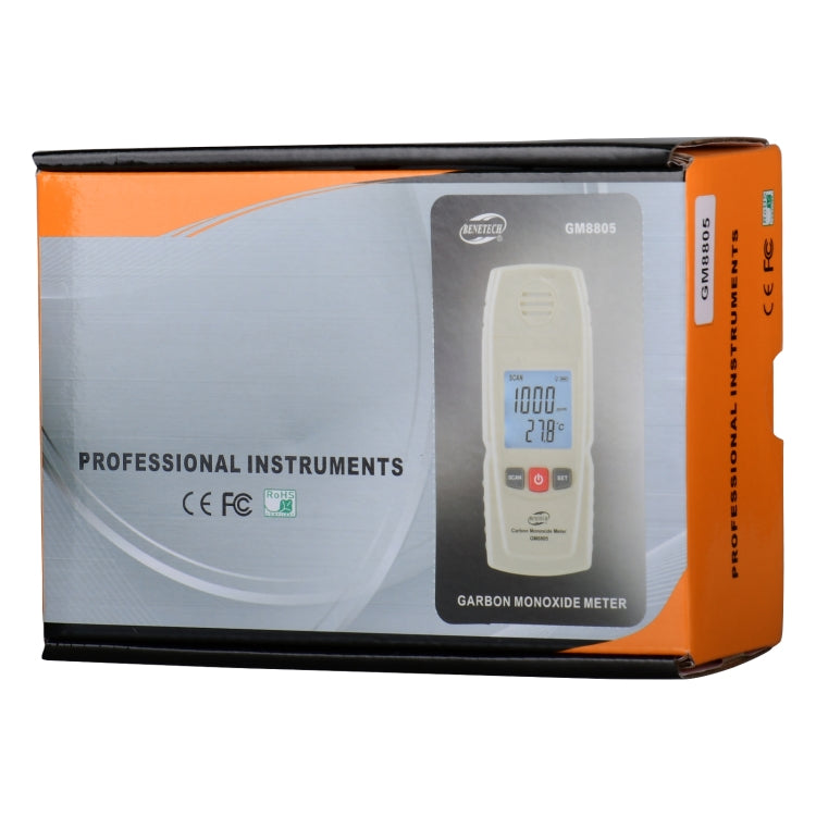 GM8805 Portable Digital Carbon Monoxide Meter, Battery Not Included - Gas Monitor by buy2fix | Online Shopping UK | buy2fix