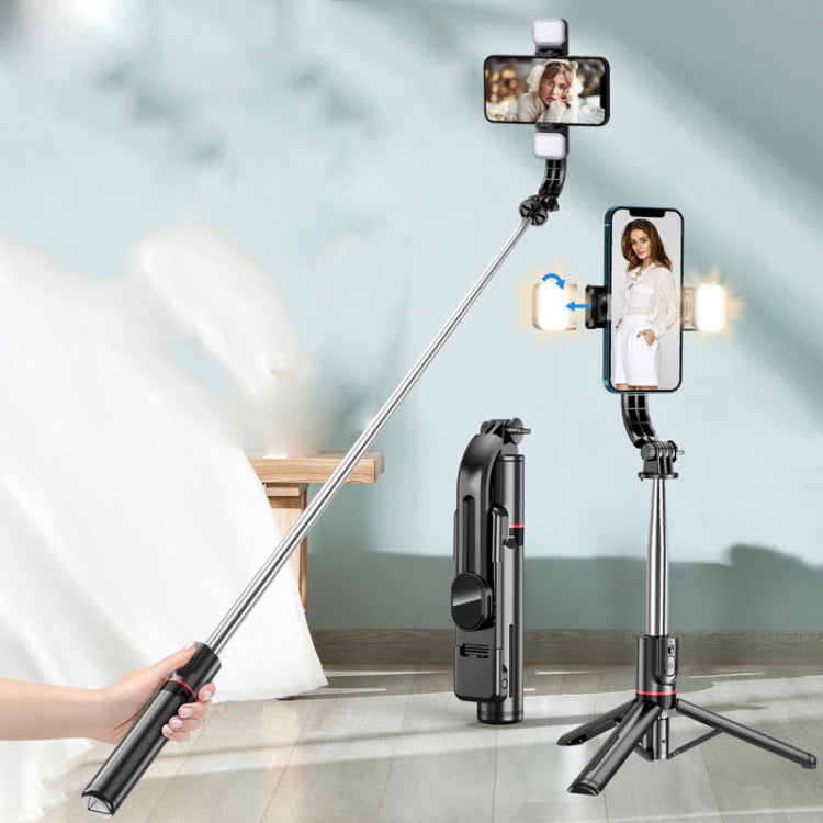 L13D Bluetooth Remote Control Detachable Fill Light Tripod Selfie Stick Phone Holder - Consumer Electronics by buy2fix | Online Shopping UK | buy2fix