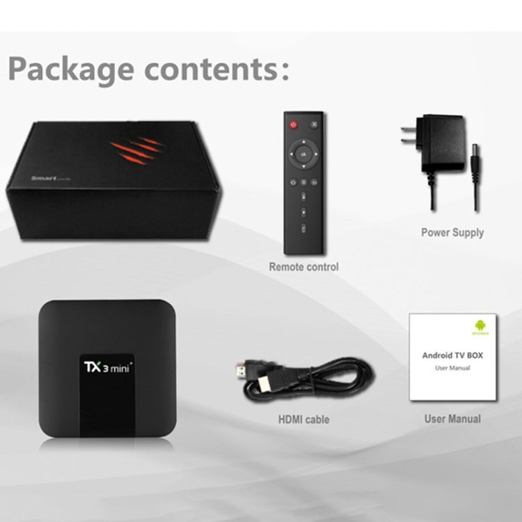 TX3 mini+  Android 11.0 Smart TV Box, Amlogic S905W2 Quad Core, Memory:4GB+32GB, 2.4GHz / 5GHz WiFi(US Plug) - Consumer Electronics by buy2fix | Online Shopping UK | buy2fix