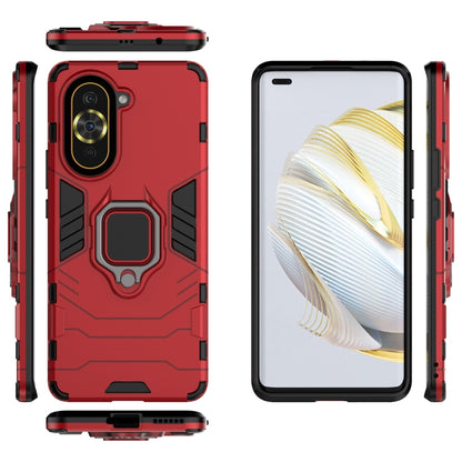 For Huawei Nova 10 Pro 4G Shockproof PC + TPU Protective Phone Case with Magnetic Ring Holder(Red) - Mobile Accessories by buy2fix | Online Shopping UK | buy2fix