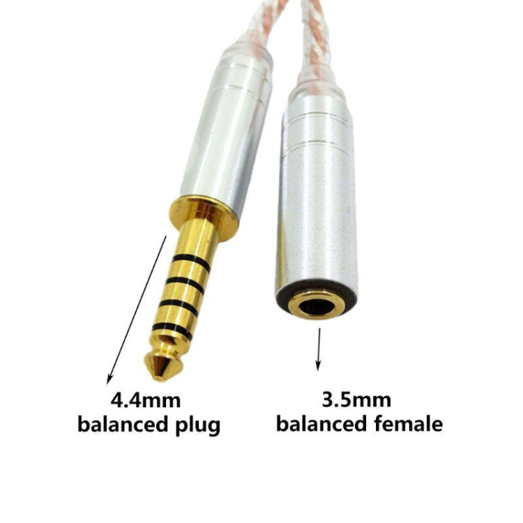 ZS0156 Balanced Inter-conversion Audio Cable(4.4 Balanced Male to 3.5 Balanced Female) - Headset Accessories by buy2fix | Online Shopping UK | buy2fix