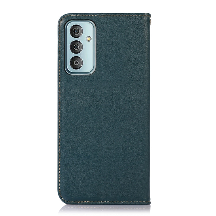 For Samsung Galaxy M13 4G Global KHAZNEH Nappa Top Layer Cowhide Leather Phone Case(Green) - Galaxy Phone Cases by buy2fix | Online Shopping UK | buy2fix