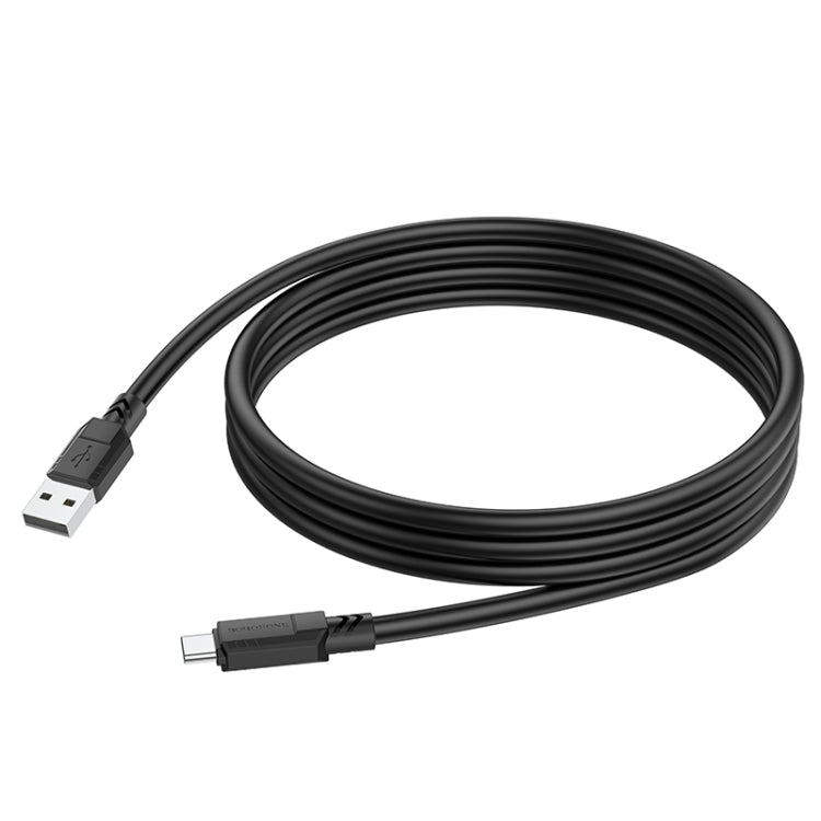 Borofone BX81 USB to Type-C Goodway Charging Data Cable, Length:1m(Black) -  by Borofone | Online Shopping UK | buy2fix