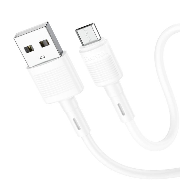 hoco X83 2.4A USB to Micro USB Victory Charging Data Cable，Length：1m(White) -  by hoco | Online Shopping UK | buy2fix