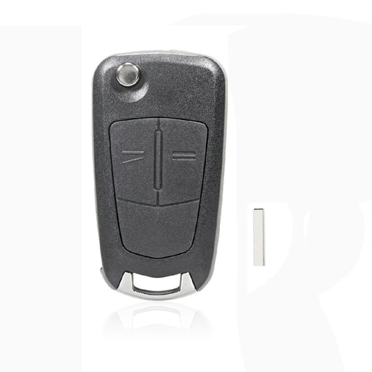 For Opel Car Foldable Blade Key Case with Screw Hole, Style:2-button HU100 without Slot - In Car by buy2fix | Online Shopping UK | buy2fix