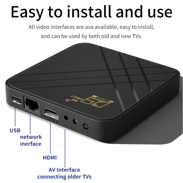 D9 PRO 2.4G/5G WIFI 4K HD Android TV Box, Memory:8GB+128GB(UK Plug) - Consumer Electronics by buy2fix | Online Shopping UK | buy2fix