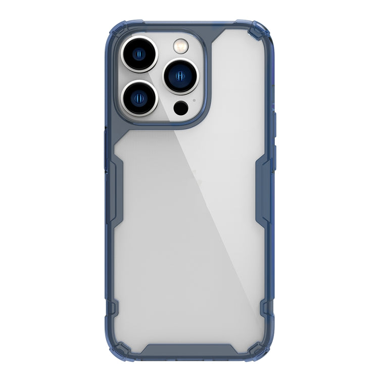 For iPhone 14 Pro NILLKIN Ultra Clear PC + TPU Phone Case(Blue) - iPhone 14 Pro Cases by NILLKIN | Online Shopping UK | buy2fix