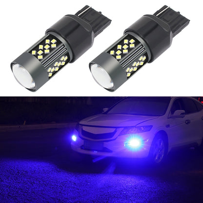 1 Pair 7440 12V 7W Strobe Car LED Fog Light(Blue Light) - In Car by buy2fix | Online Shopping UK | buy2fix