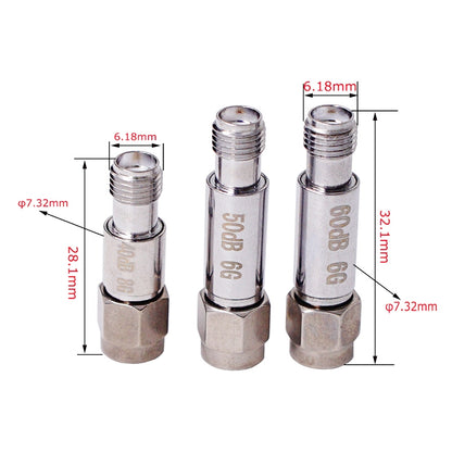 1dBi SMA Attenuator DC-6GHz SMA Coaxial Fixed Connectors - Connectors by buy2fix | Online Shopping UK | buy2fix