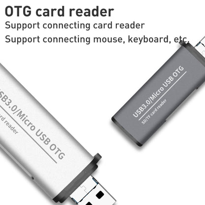 ADS-102 USB Multi-function OTG Card Reader(Silver) -  by buy2fix | Online Shopping UK | buy2fix