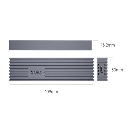 ORICO M232C3-G2-GY 10Gbps M.2 NVMe SSD Enclosure(Grey) - HDD Enclosure by ORICO | Online Shopping UK | buy2fix