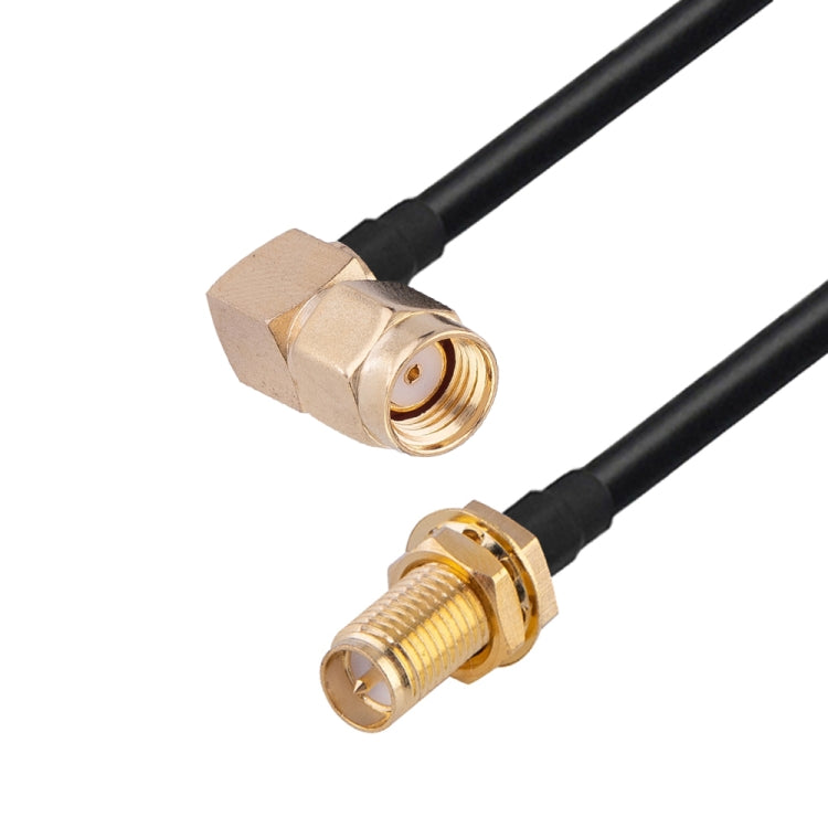 RP-SMA Male Elbow to RP-SMA Female RG174 RF Coaxial Adapter Cable, Length: 10cm - Connectors by buy2fix | Online Shopping UK | buy2fix