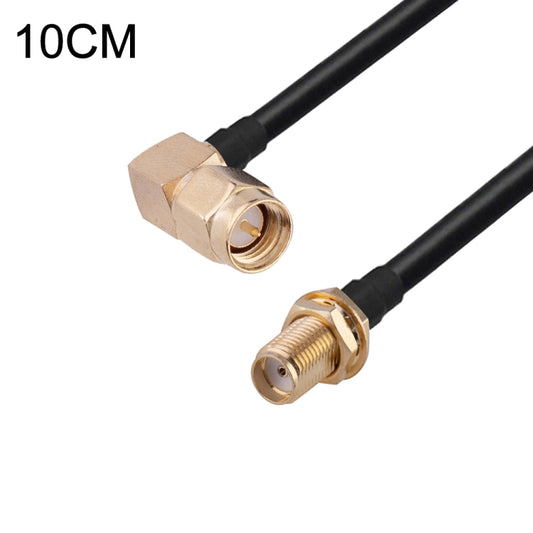 SMA Male Elbow to SMA Female RG174 RF Coaxial Adapter Cable, Length: 10cm - Connectors by buy2fix | Online Shopping UK | buy2fix