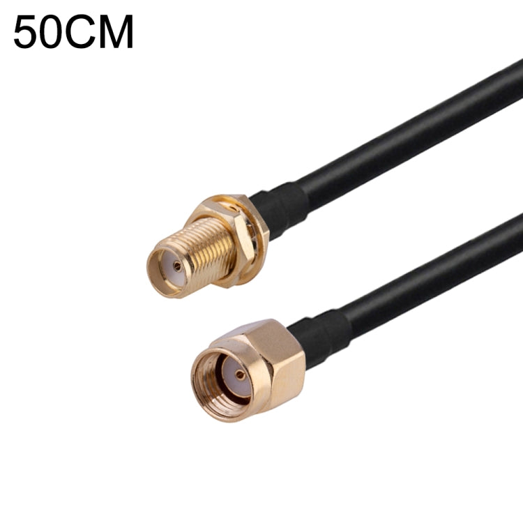 RP-SMA Male to SMA Female RG174 RF Coaxial Adapter Cable, Length: 50cm - Connectors by buy2fix | Online Shopping UK | buy2fix