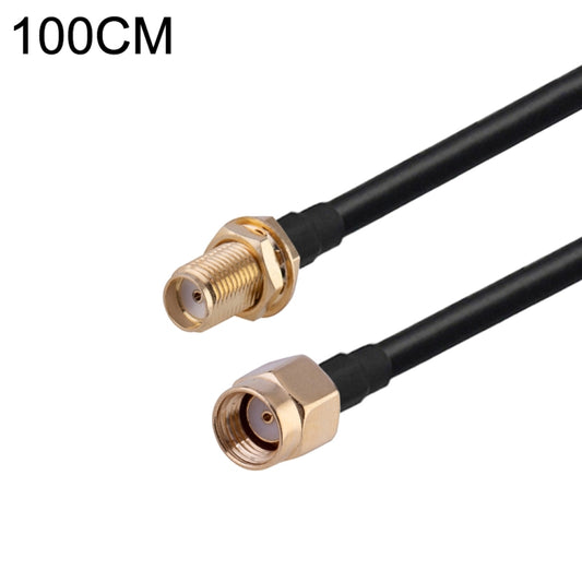 RP-SMA Male to SMA Female RG174 RF Coaxial Adapter Cable, Length: 1m - Connectors by buy2fix | Online Shopping UK | buy2fix